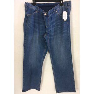 Time and Tru Maternity Jeans Size XL 16  18 Comfort Belly Band Straight Leg New